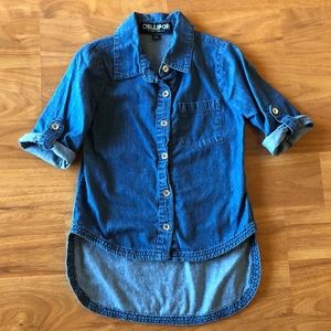 ‼️ 10/$20 Chambray tunic S 5/6